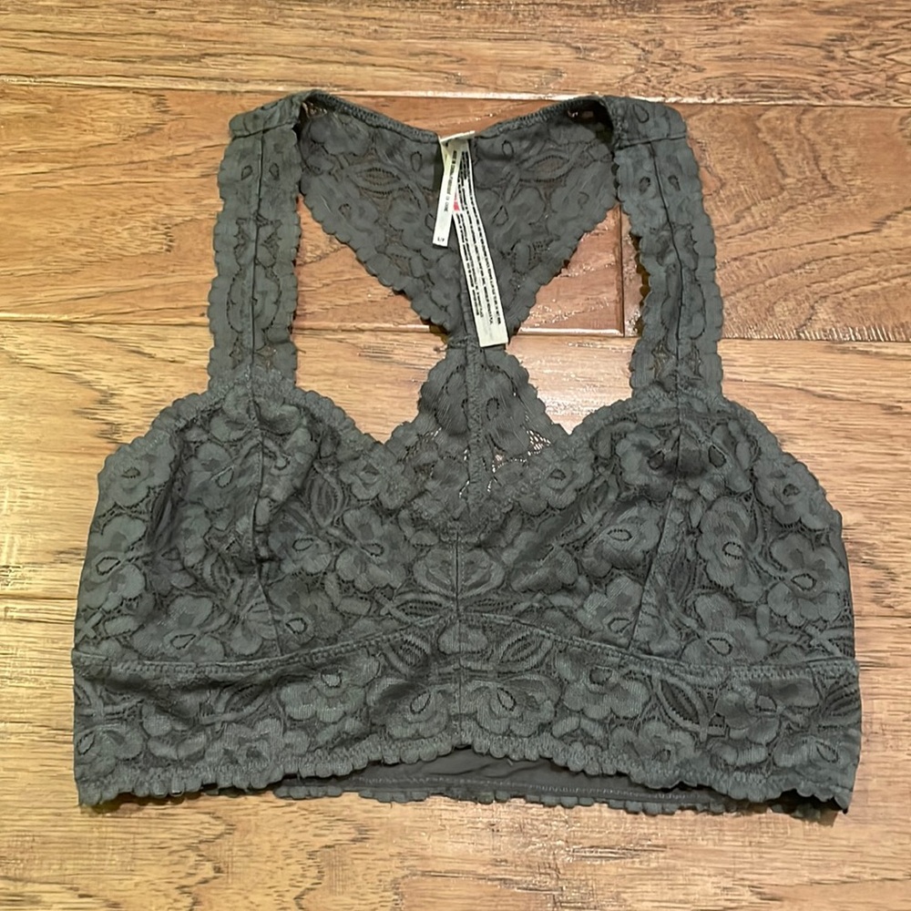 SOLD Free People Gray Bralette Size Small